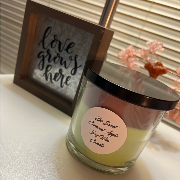 Hand Crafted Other - DolledUp Candles- 16oz Be Sweet- Caramel Apple Scented Soy Wax Candle